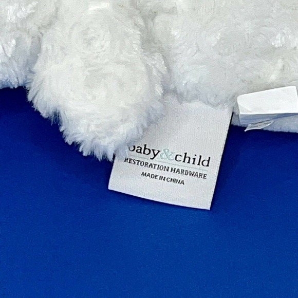 Restoration Hardware Baby Child Large Textured Plush Lamb Floor Pillow EUC RARE! - Picture 6 of 6